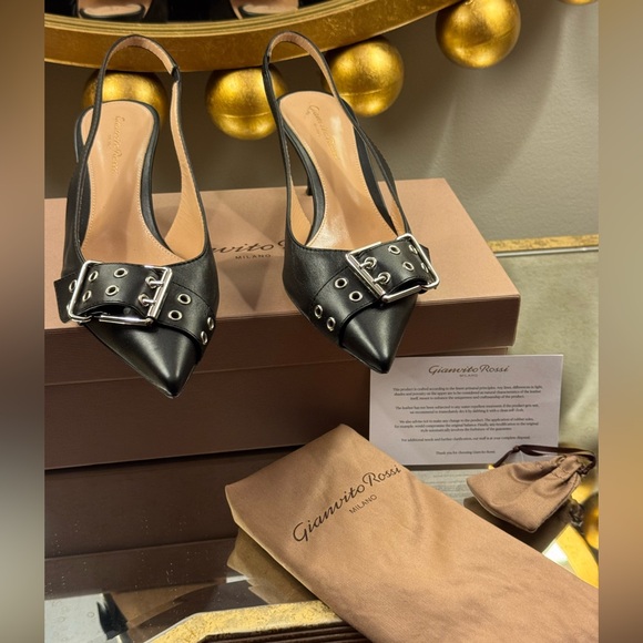 Gianvito Ross Milano Leith Slingback Pumps - Picture 4 of 11